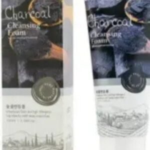 3W Clinic Charcoal Cleansing Foam (100ml) - Deep Pore Purifying Face Wash for Oil Control | Original Korea