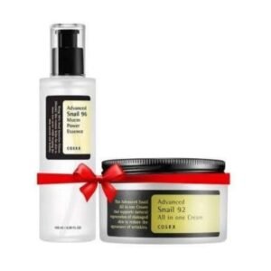 COSRX Advanced Snail 96 Mucin Essence + Snail 92 All In One Cream Combo – Korean Repair & Hydrating Skincare Set